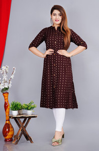 vttextile Women Printed Straight Kurta