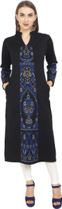 Rosary Women Printed Straight Kurta