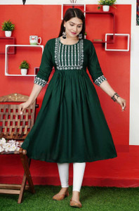 Aliya Women Embroidered Anarkali Kurta