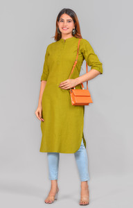 SkyAsia Women Solid Straight Kurta