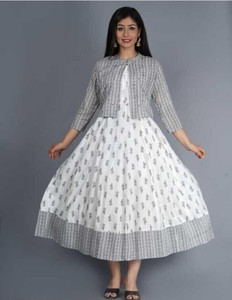 Chandrawal Women Printed Anarkali Kurta