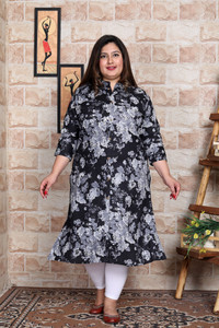 Avnii Women Floral Print A-line Kurta