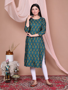 raamratan Women Floral Print Straight Kurta