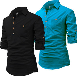 Univibe Men Solid Pathani Kurta