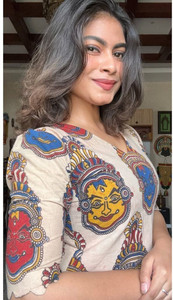 KALAMKARI SOUTH Women Printed, Tribal, Abstract Straight Kurta