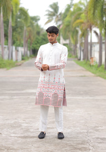 House Of Sanskruti Men Printed Straight Kurta