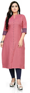 Hetsa Women Solid Straight Kurta