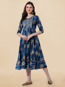 MIRCHI FASHION Women Printed Flared Kurta
