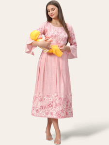 Dummy Shape Women Printed Flared Kurta