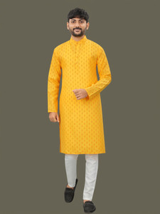 Colorbenz Men Printed Straight Kurta