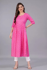 RILAKE Women Printed Anarkali Kurta