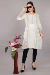 Avaasa by Shruthi Women Printed Straight Kurta