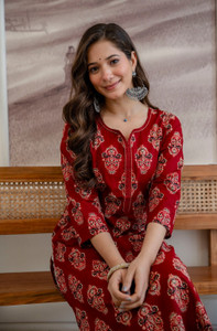 Angira Jaipur Women Printed A-line Kurta