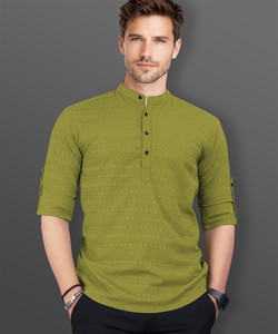 VeBNoR Men Self Design Straight Kurta