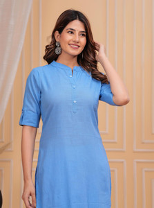 ufine Women Solid A-line Kurta