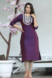 SHANOOR TEXTILE Women Embroidered A-line Kurta