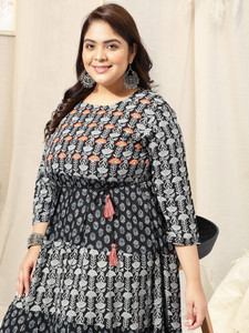 MIRCHI FASHION Women Embroidered, Printed Anarkali Kurta