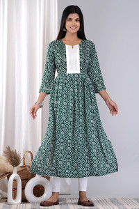 NIKORA Women Printed Flared Kurta