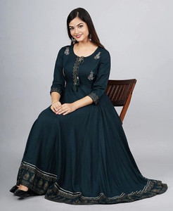 Poonam Fashion Women Embroidered Anarkali Kurta