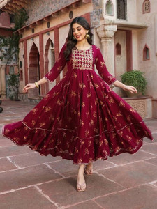 Kedarnath creation Women Embroidered Anarkali Kurta