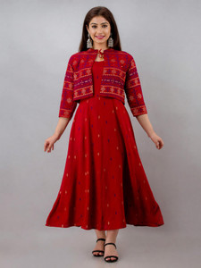 CELEBRAVO Women Printed Anarkali Kurta