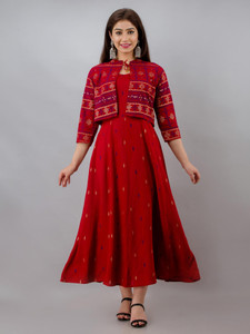 CELEBRAVO Women Printed Anarkali Kurta