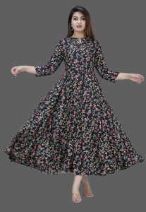 aachhoo Women Printed Flared Kurta