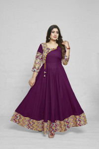 meesorra Women Self Design Anarkali Kurta