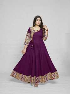 meesorra Women Self Design Anarkali Kurta
