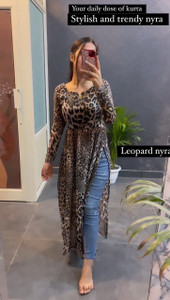 Shivam Creation Women Animal Print A-line Kurta