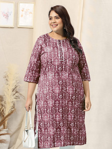MIRCHI FASHION Women Floral Print Straight Kurta