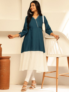 VBUYZ Women Solid A-line Kurta