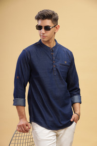KUONS AVENUE Men Solid Straight Kurta