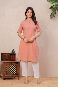 BABAELEGANZA Women Solid Straight Kurta