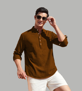 Vida Loca Men Solid Straight Kurta