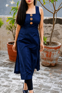 Tanitan Women Solid Straight Kurta