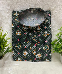 FOXDX Men Printed A-line Kurta