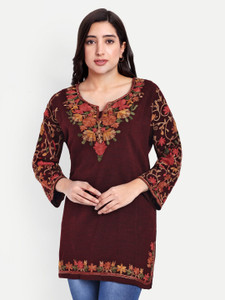 Hautemoda Women Embroidered Straight Kurta