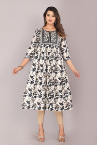 DADIYA Women Printed, Embroidered Anarkali Kurta