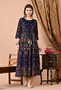 ftDiva Women Printed Anarkali Kurta