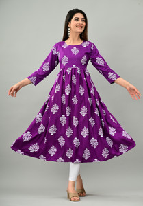 MAANARMADA Women Printed Anarkali Kurta