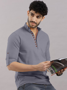 SOPANI Men Solid Straight Kurta
