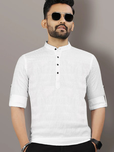VeBNoR Men Self Design Straight Kurta
