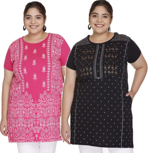 Star Touch Women Printed Straight Kurta
