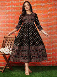 Gudwear Women Printed Anarkali Kurta