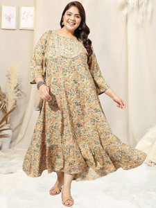 MIRCHI FASHION Women Embroidered, Printed Anarkali Kurta