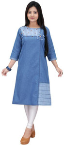 anmol fashion Women Washed Straight Kurta