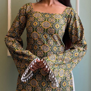 New RJP Craft Women Printed A-line Kurta