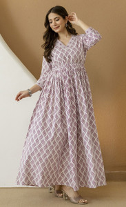 PURSHOTTAM WALA Women Printed Anarkali Kurta