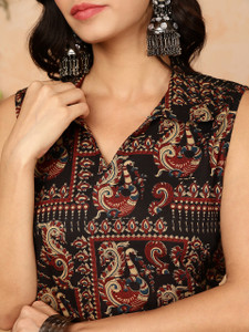 VTF Women Printed Straight Kurta